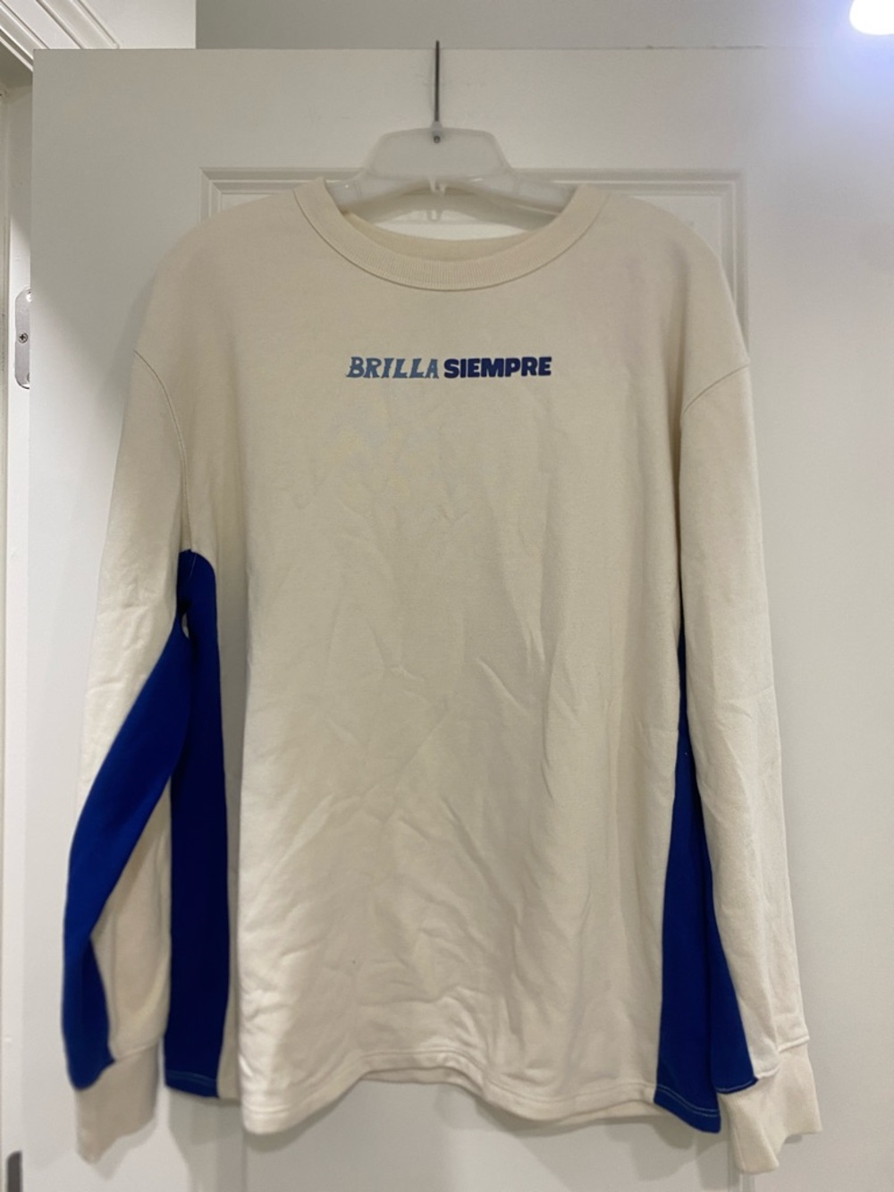 Target Cream & Royal Blue BRILLA SIEMPRE Long Sleeve Tee
